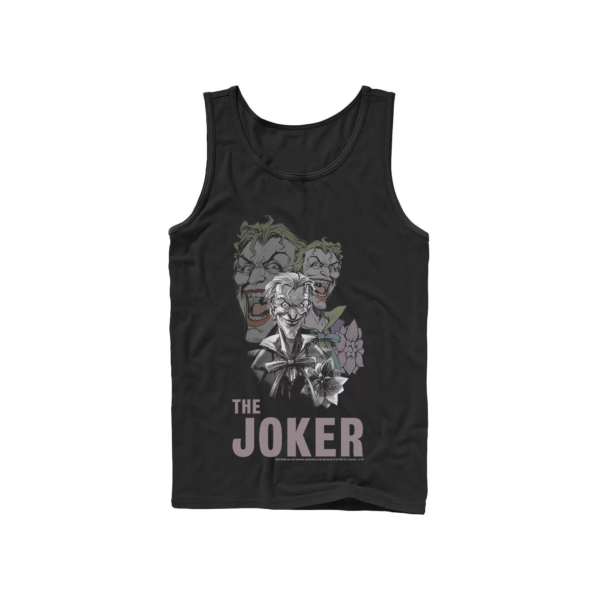 Men's DC Comics The Joker Collage Tank Top, Size: Large, White Product Image