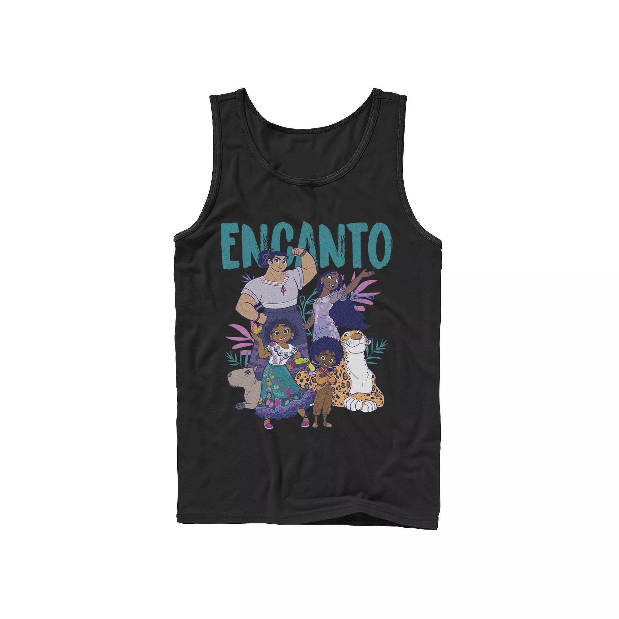 Disney's Encanto Men's Group Portrait Logo Tank Top, Size: XL, Black Product Image