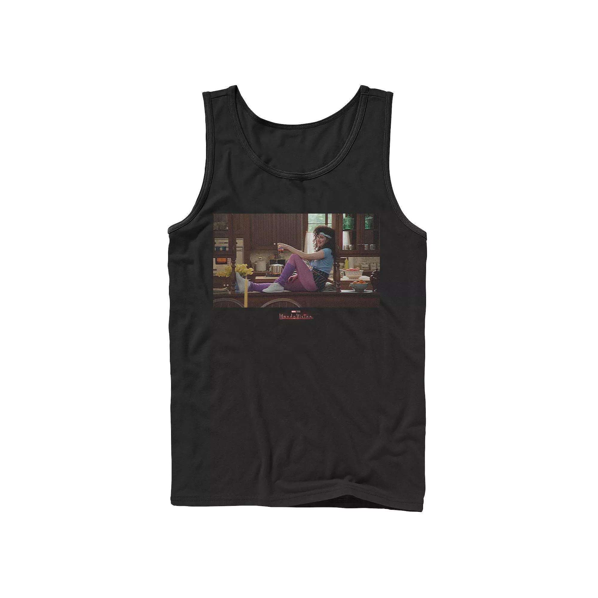 Men's Marvel WandaVision Agnes In The 80's Tank Top, Boy's, Size: Large, Black Product Image