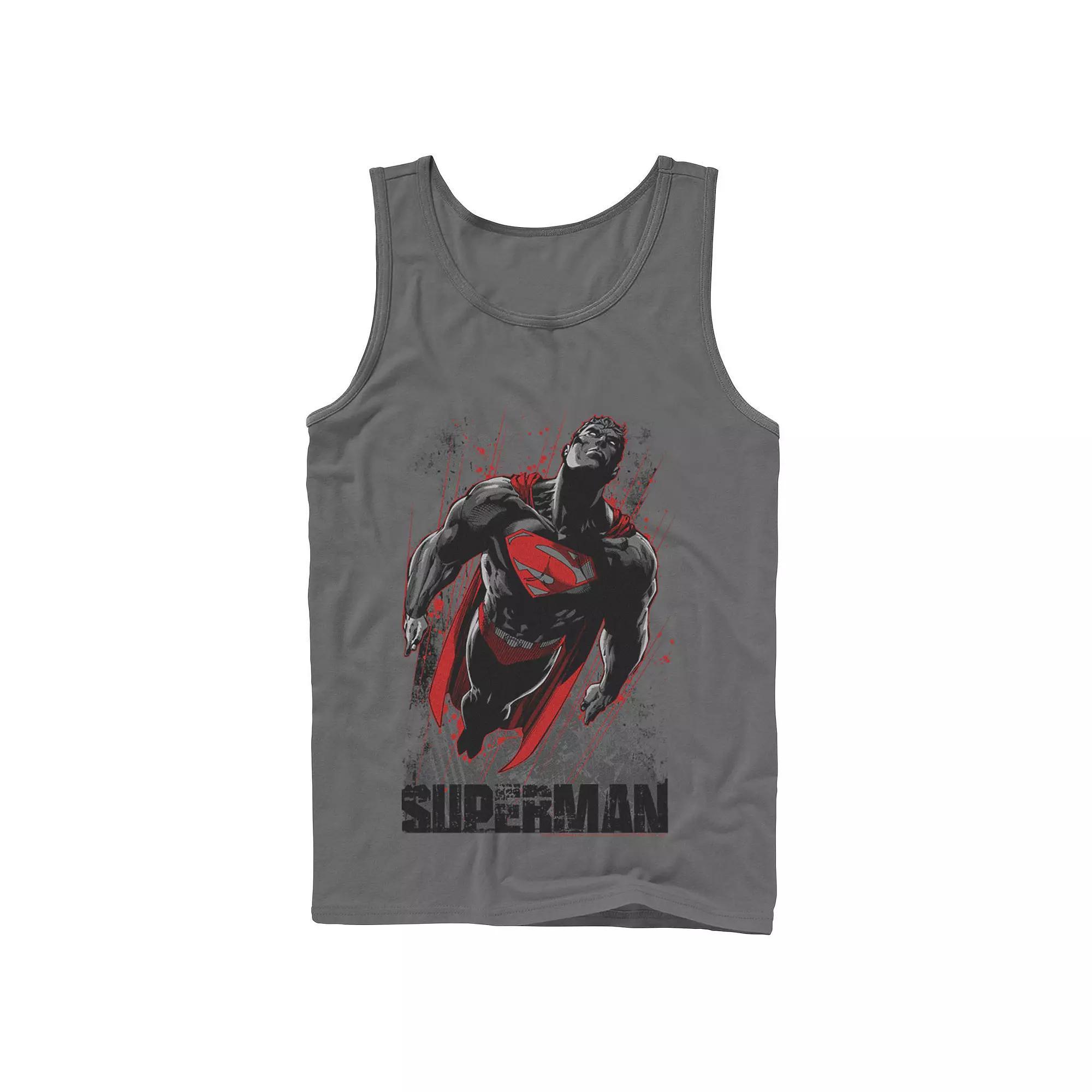 Men's Superman Gothic Flight Tank Top, Size: XL, Grey Product Image