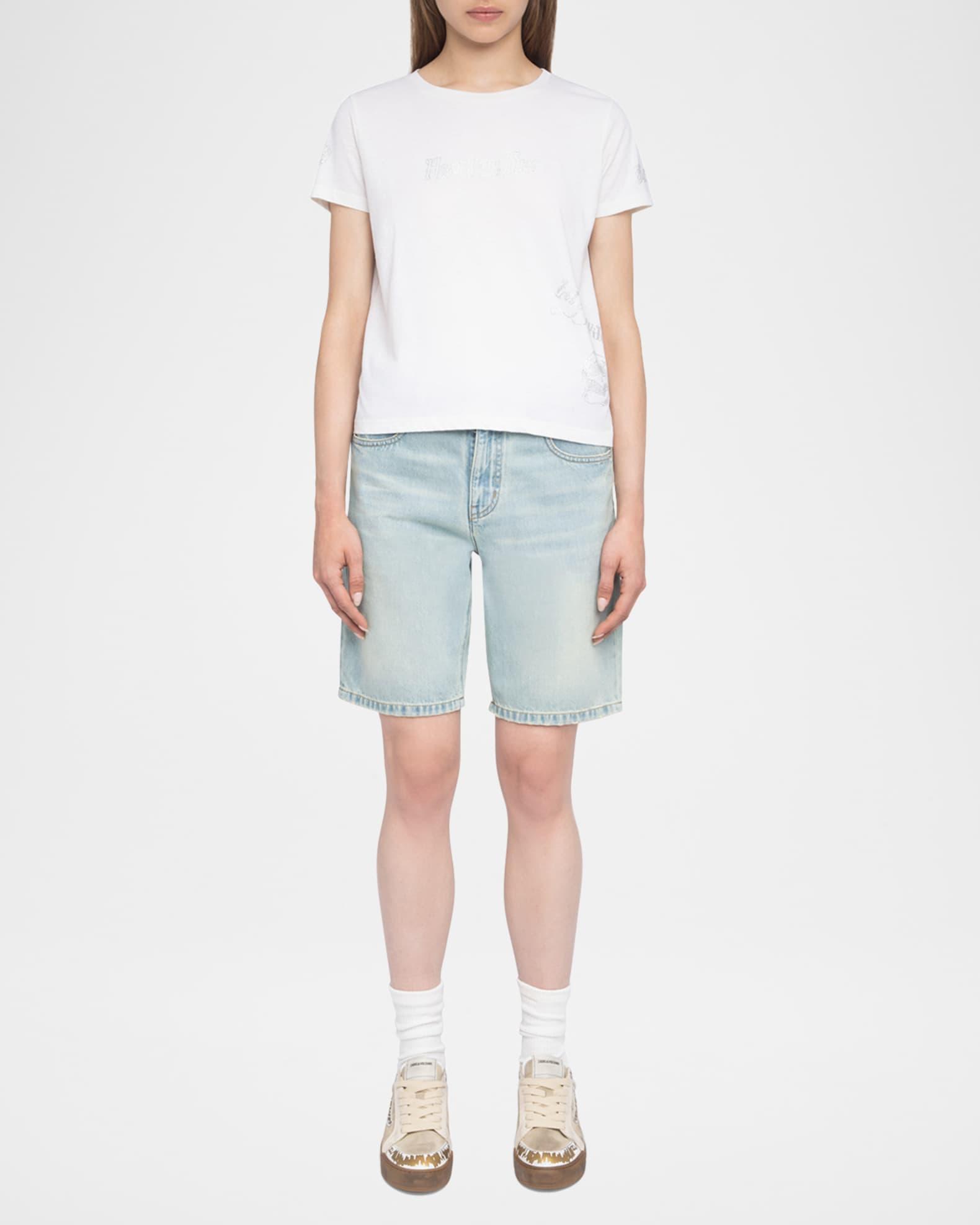 Alys Strass Hearts on Fire T-Shirt  Product Image