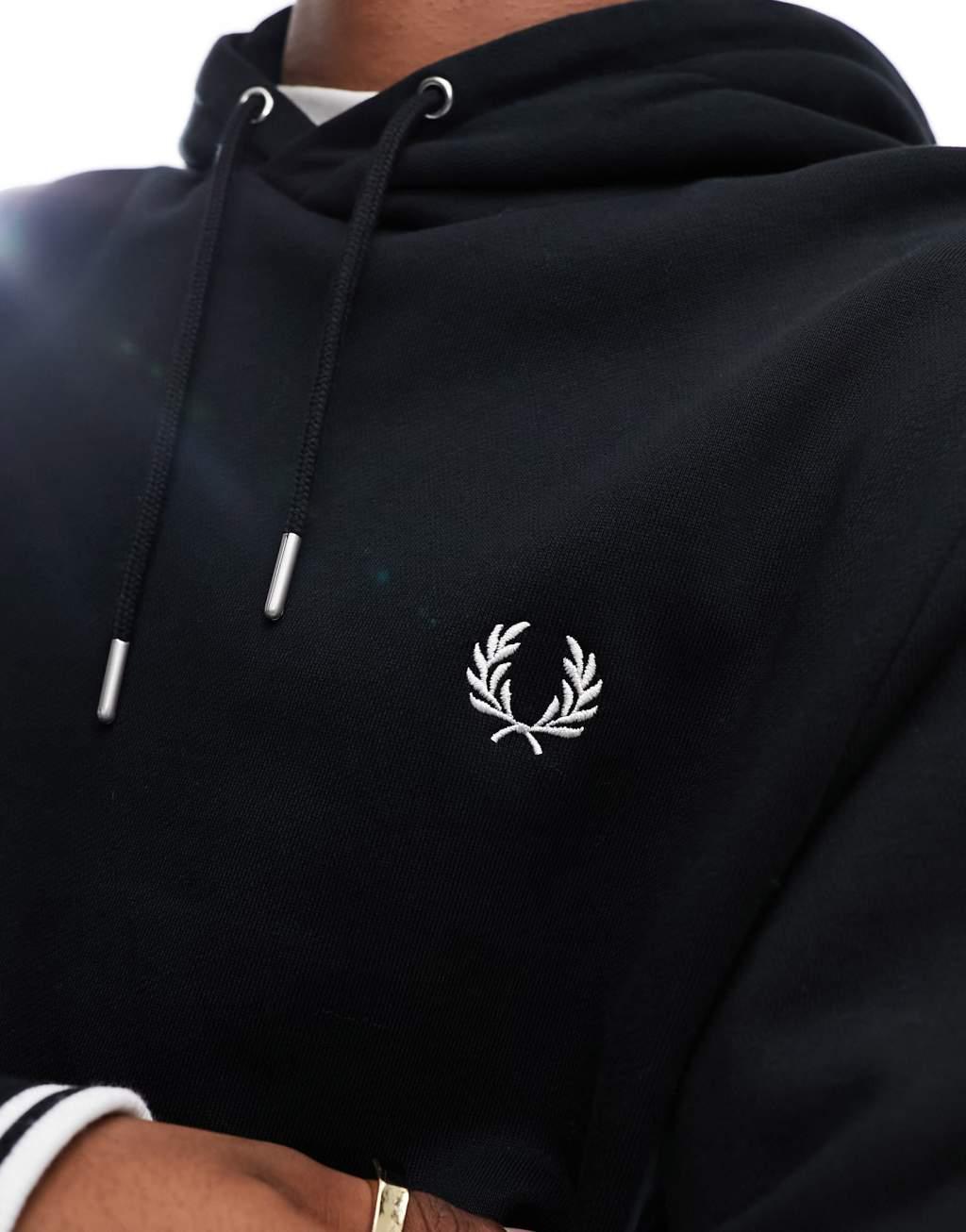 Fred Perry hoodie in black Product Image