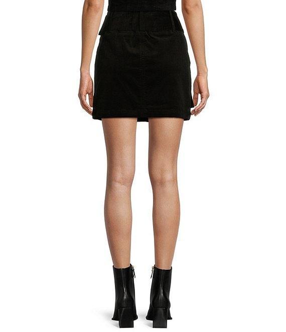 C&V Chelsea & Violet High Rise Pleated Coordinating Corduroy Mini Skirt Product Image