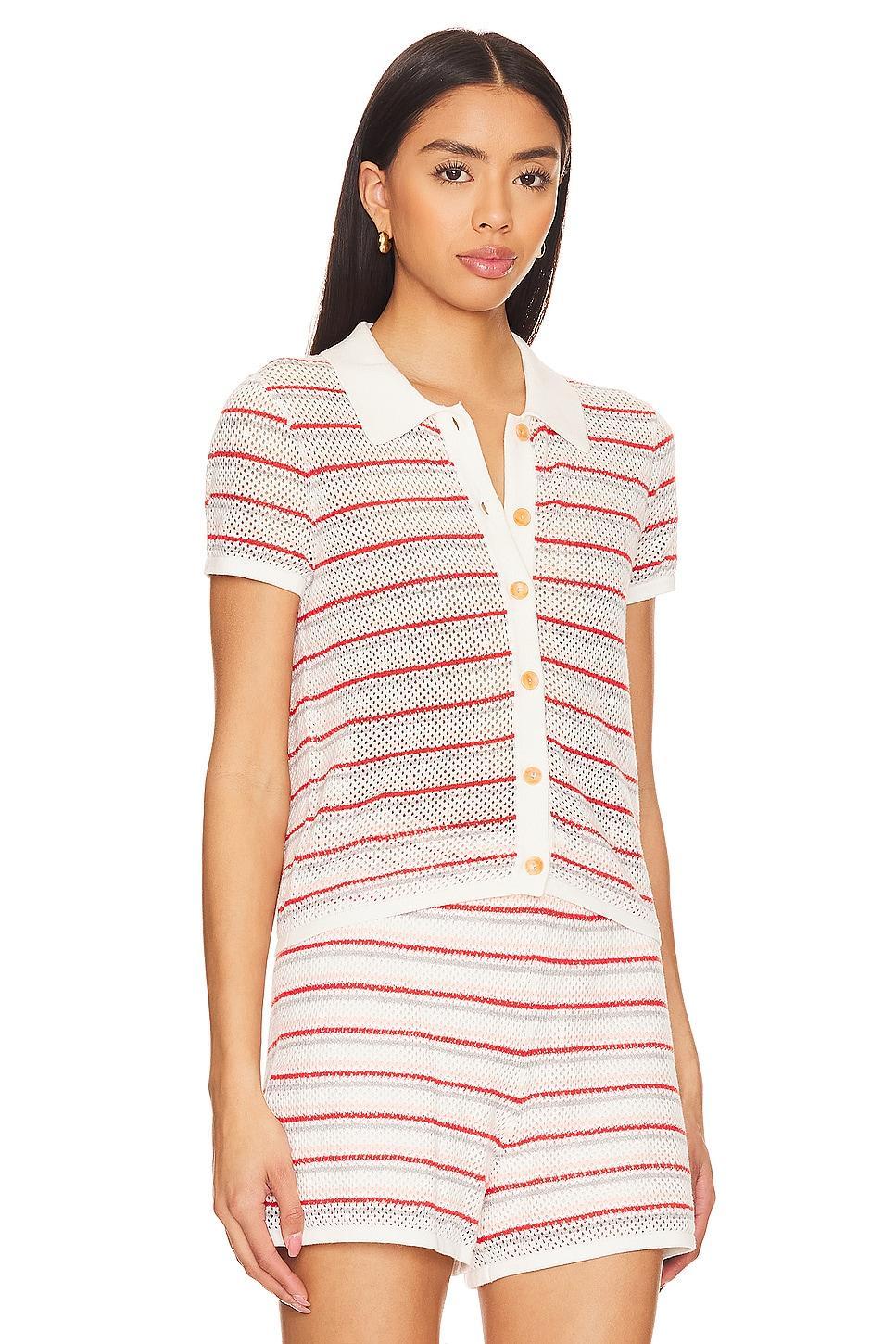Cotton Mesh Mini Shirt MONROW Product Image
