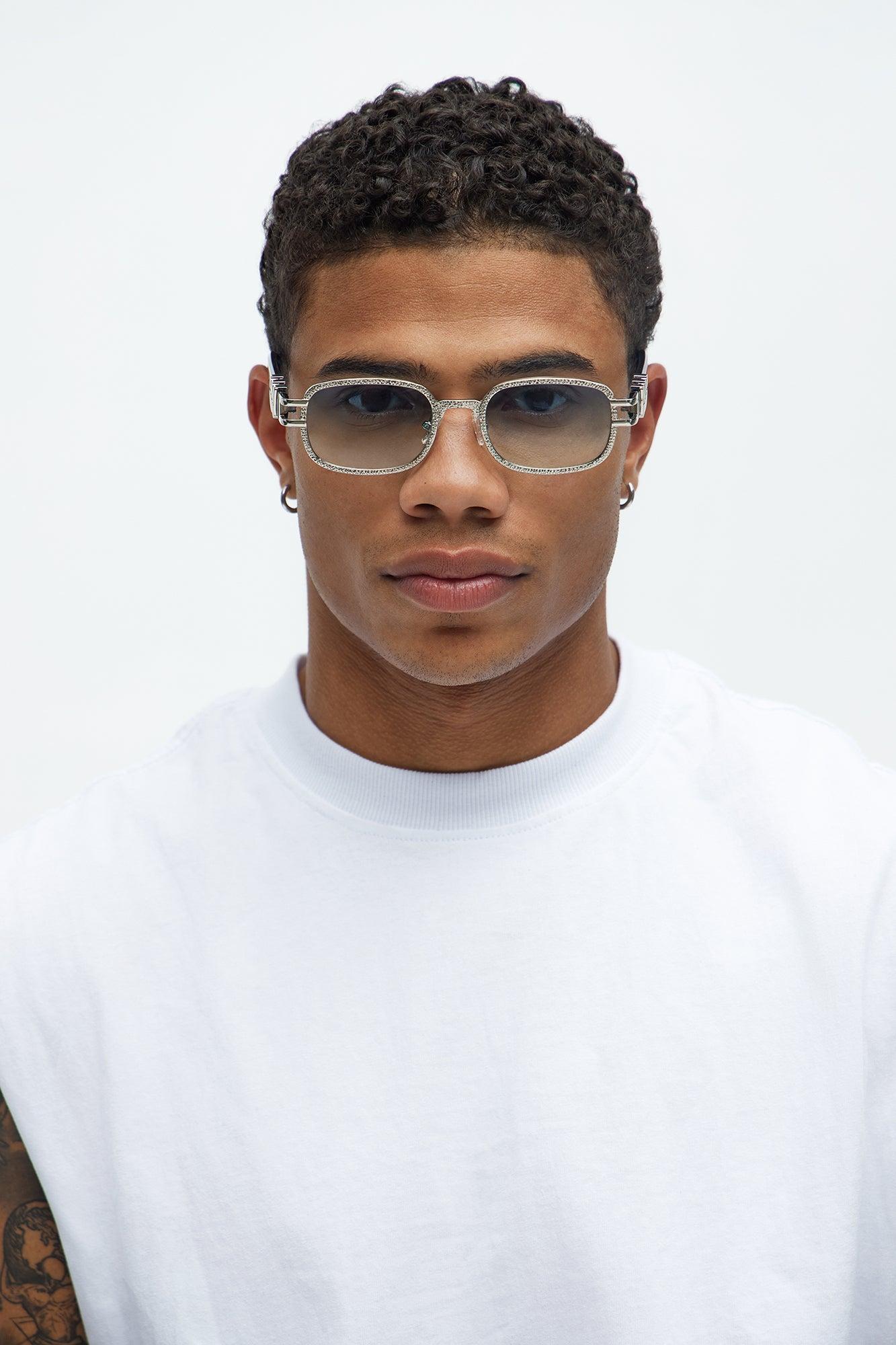 See Me Shining Sunglasses - Black/Blue Product Image