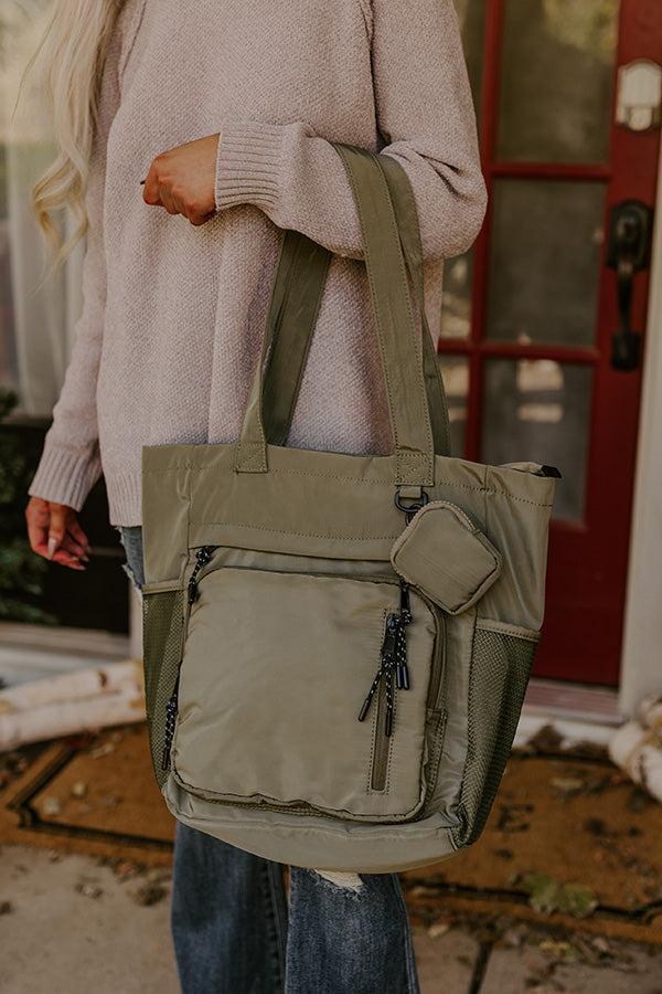 Tomorrow Is A New Day Tote In Sage Product Image