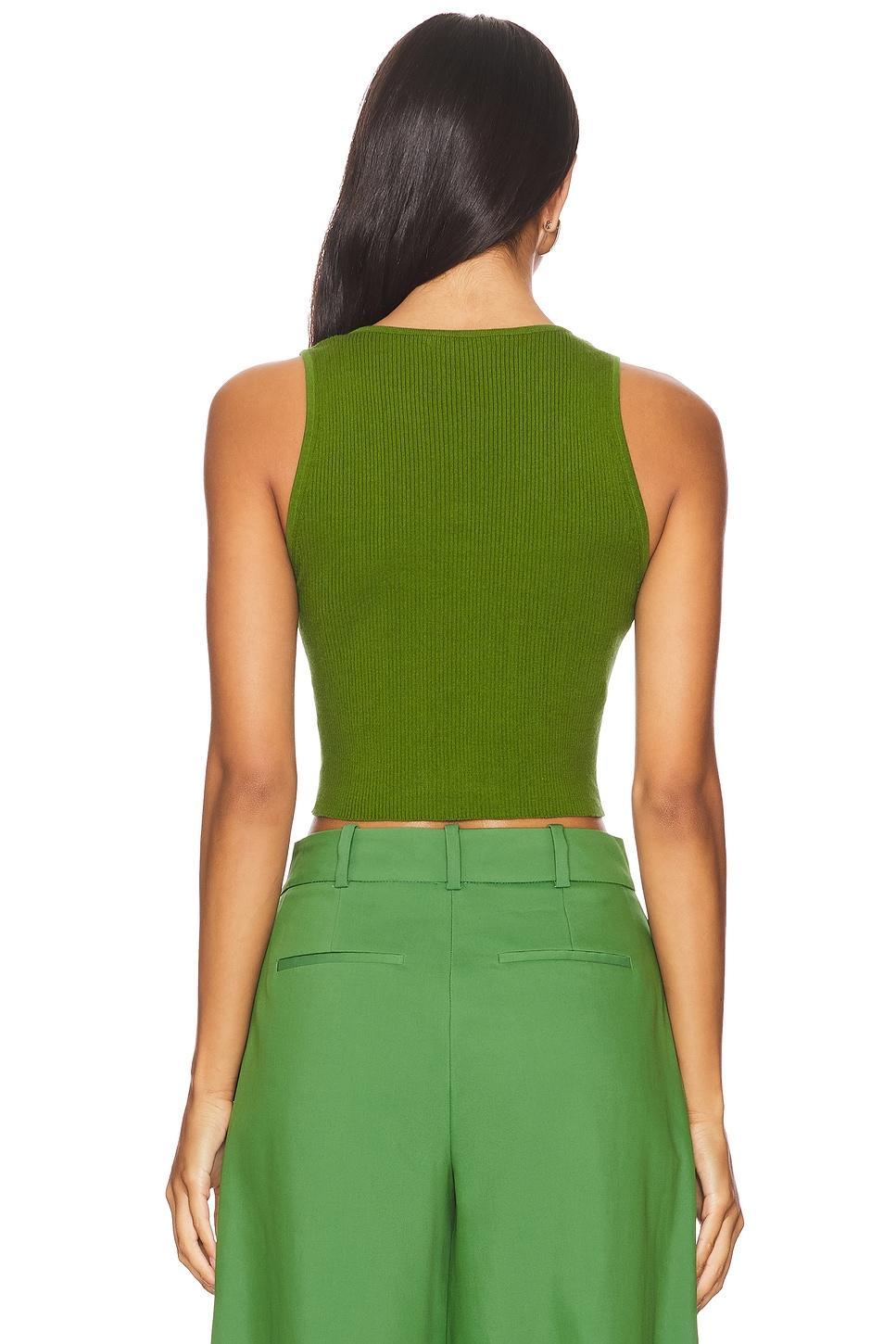 Daryn Button Thru Cropped Tank Alice + Olivia Product Image