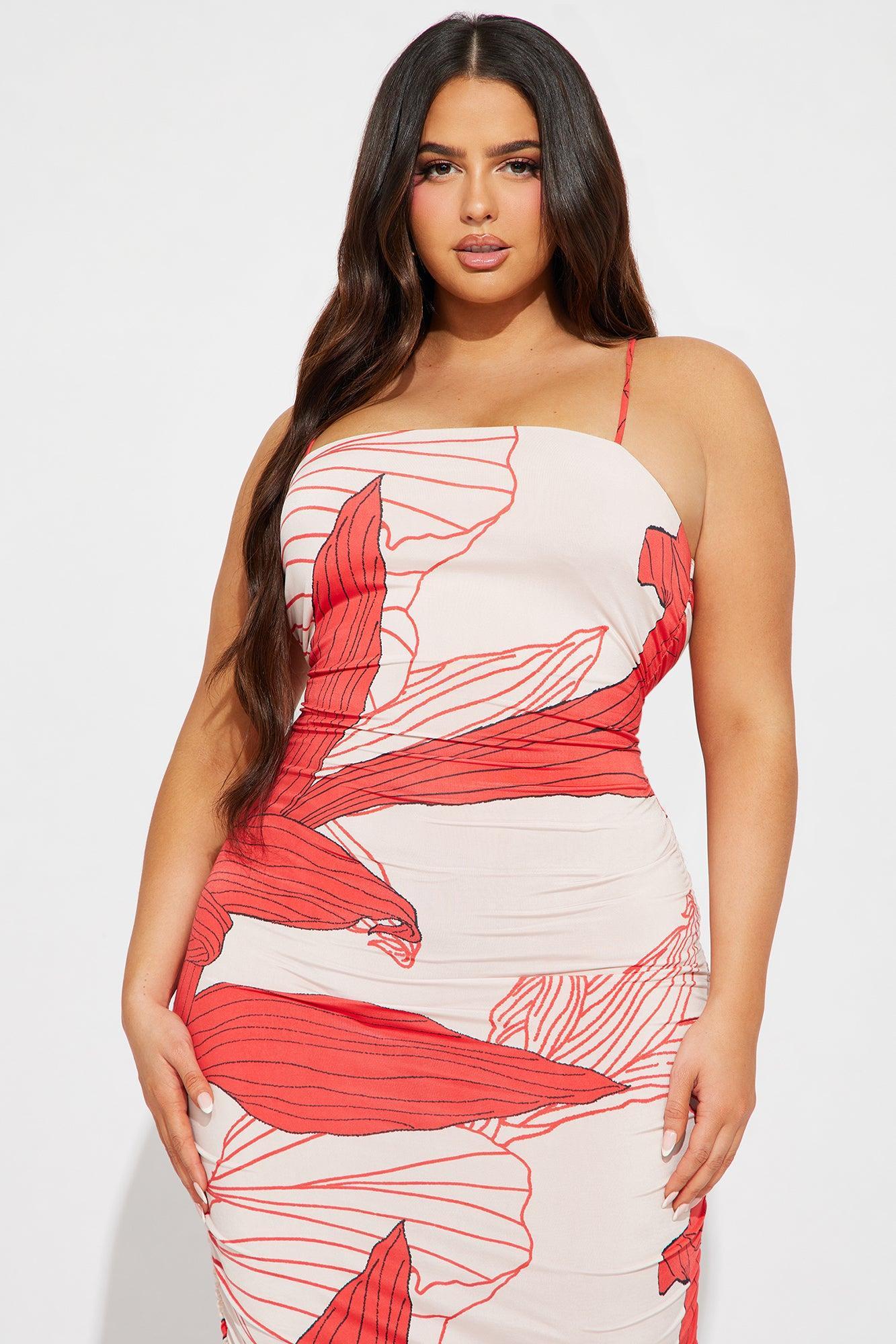 Alaya Maxi Dress - Red/combo Product Image