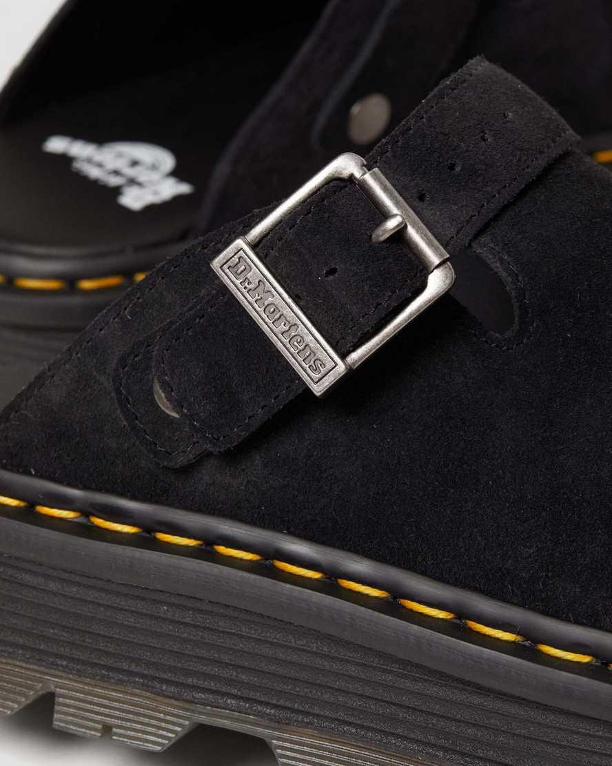 Dr. Martens Womens Zebzag Suede Slingback Mule Sandals Product Image