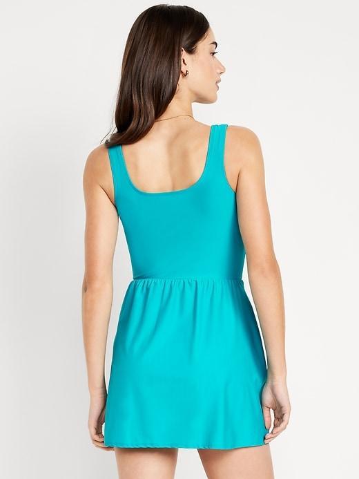 Matte Side-Tie Swim Dress Product Image