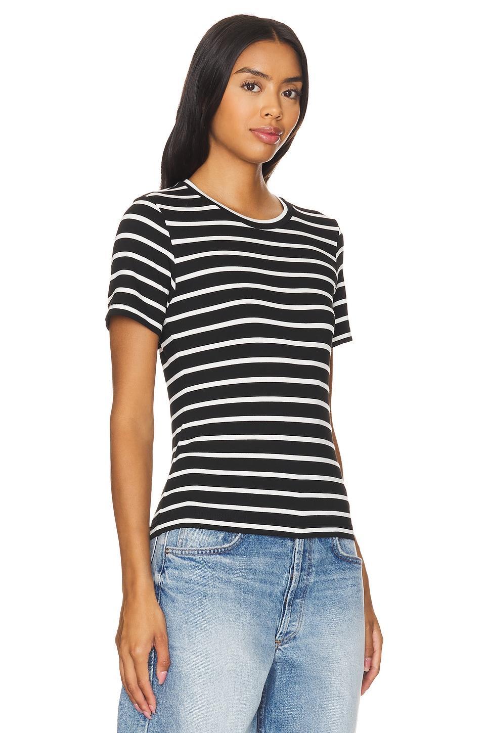 Classic Stripes Crew Neck Tee LA Made Product Image