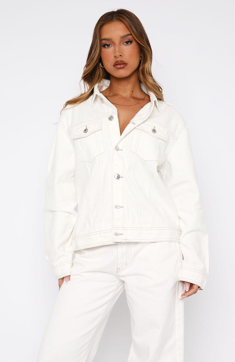 Back Street Denim Jacket Off White Product Image