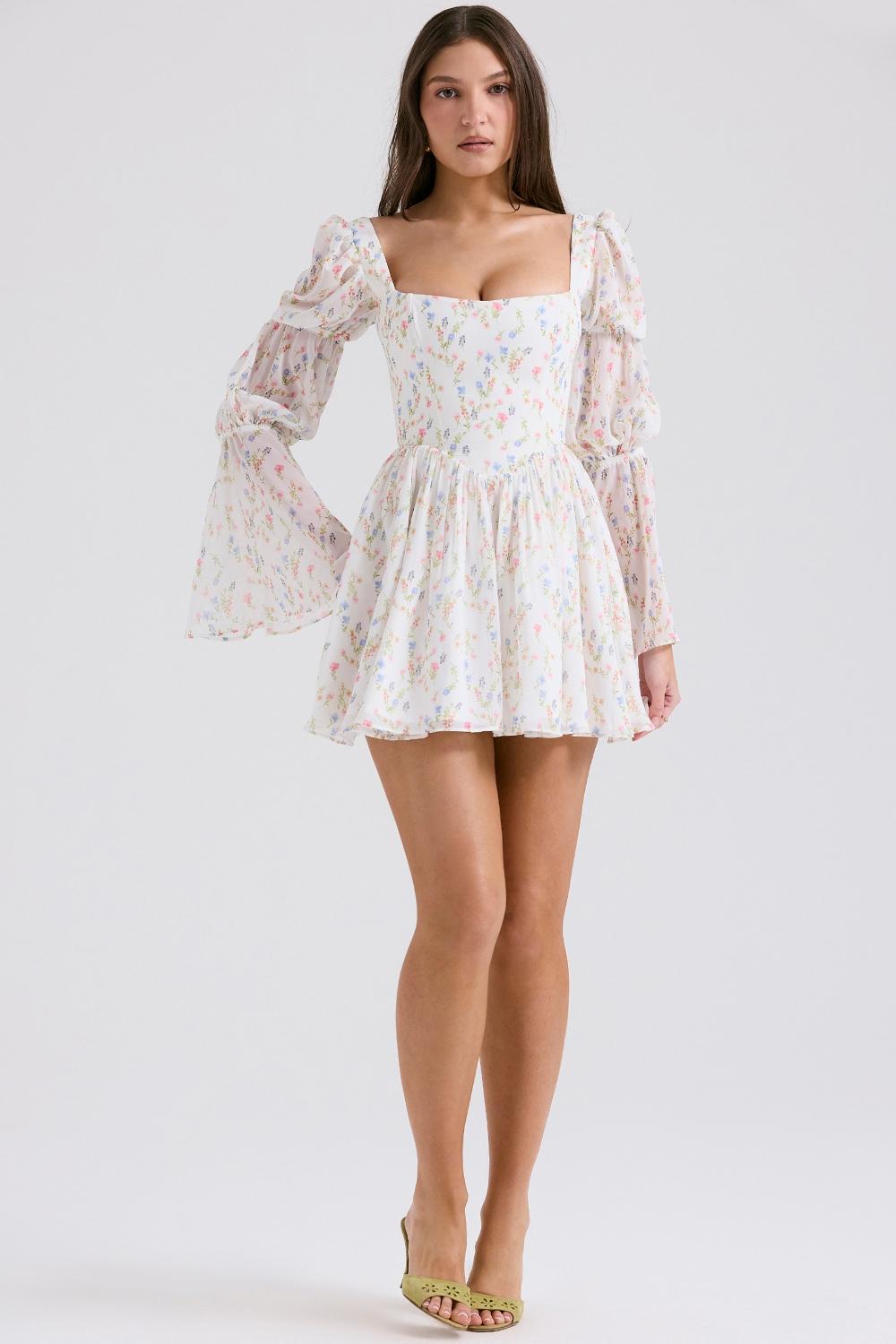 Adabella  rose pink cotton halter midi sundress Product Image