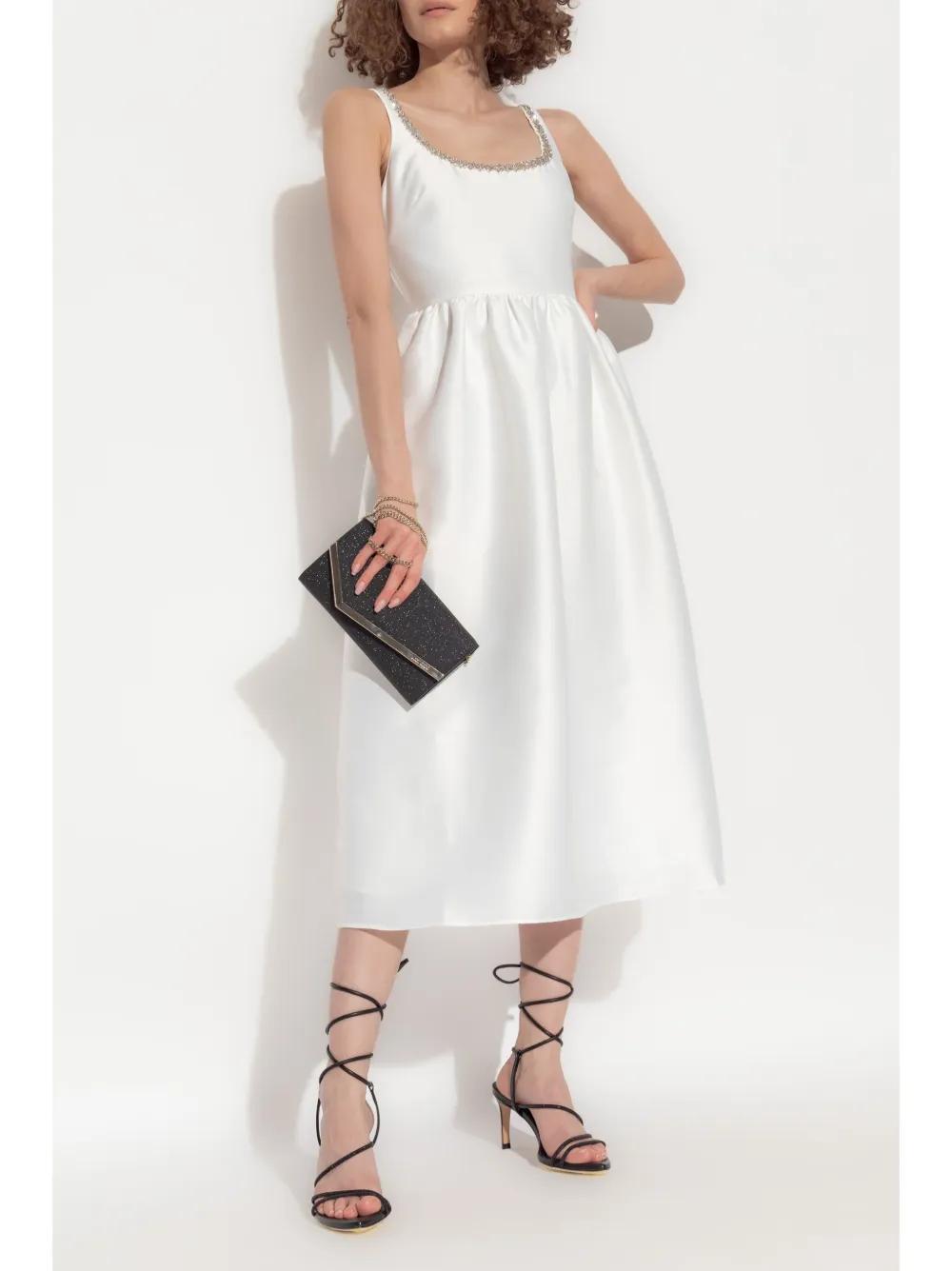 crystal-embellished taffeta dress Product Image