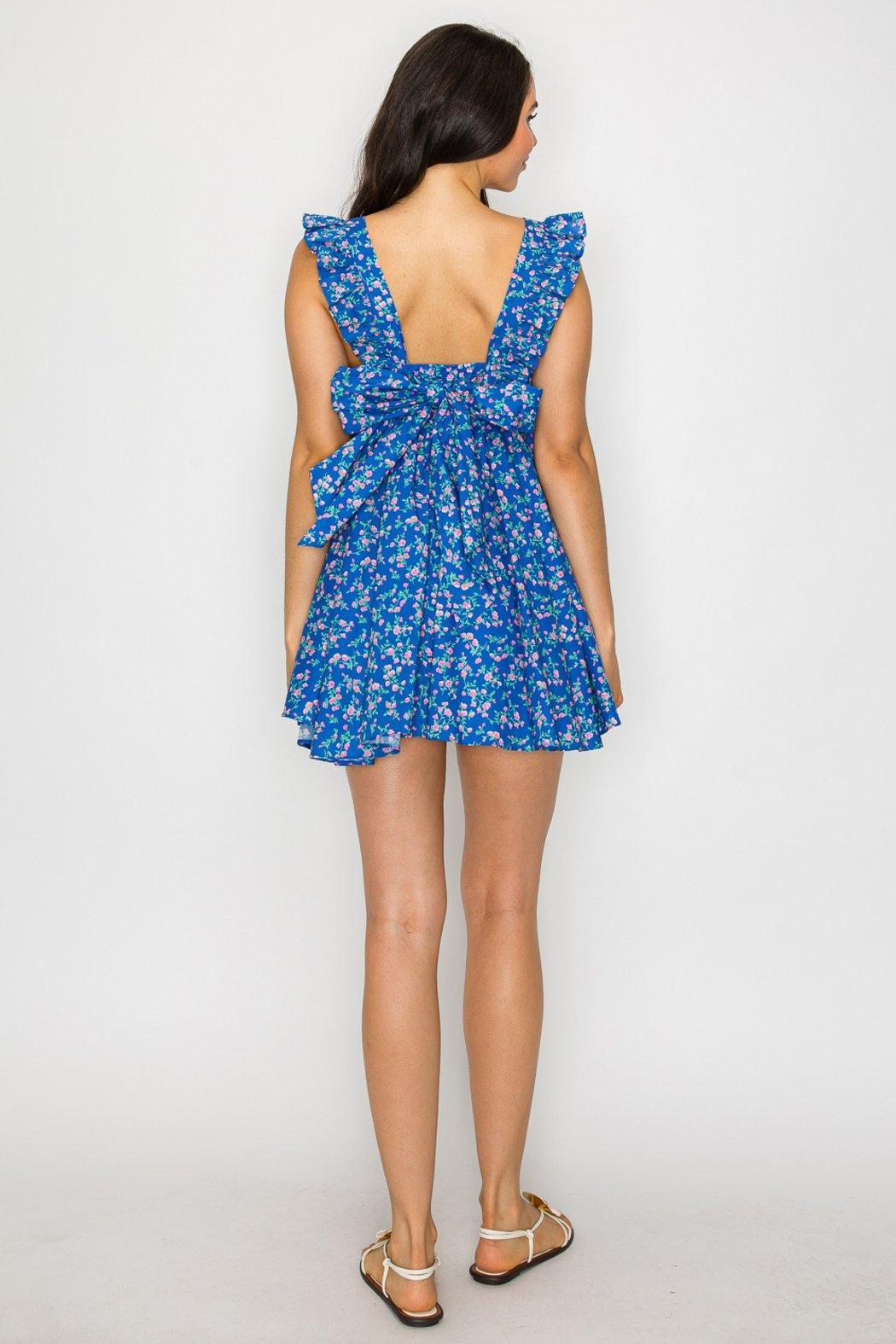 Blossom Twighlight Tie Back Short Dress Product Image