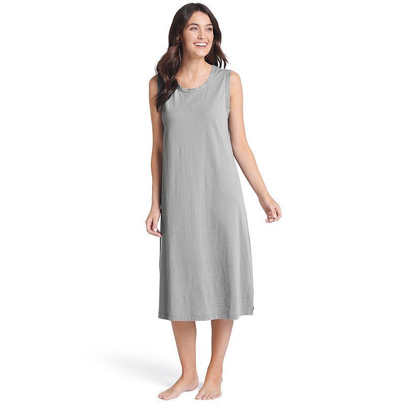 Plus Size Jockey Everyday Essentials Sleeveless Sleepshirt, Womens Grey Gray Product Image