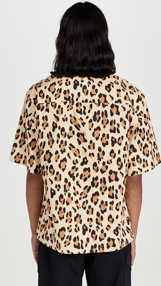 Marni Leopard Cotton Poplin Shirt | Shopbop Product Image