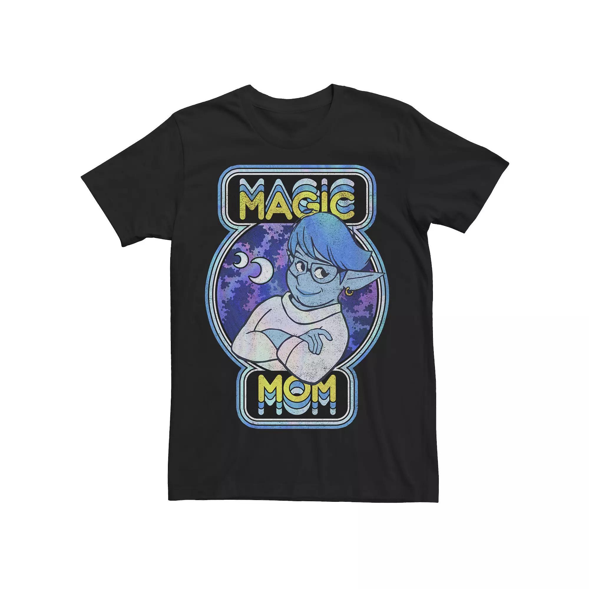 Disney / Pixar's Onward Laurel Men's Magic Mom Retro Portrait Tee, Size: XXL, Black Product Image