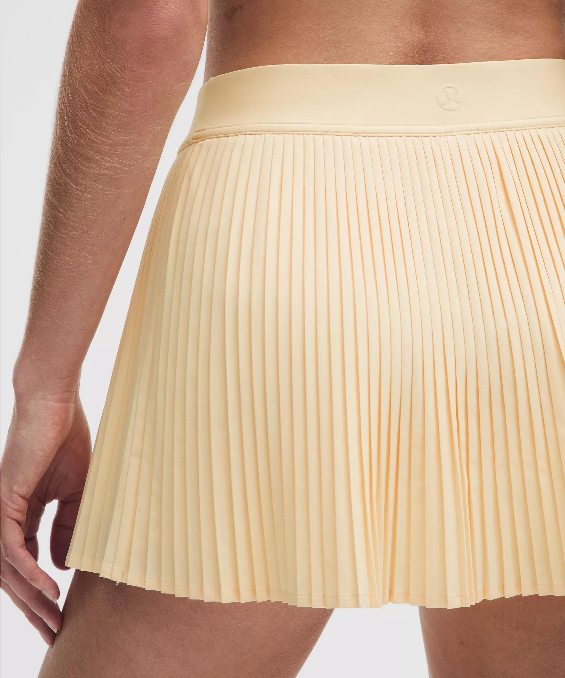 Varsity High-Rise Pleated Tennis Skirt Product Image