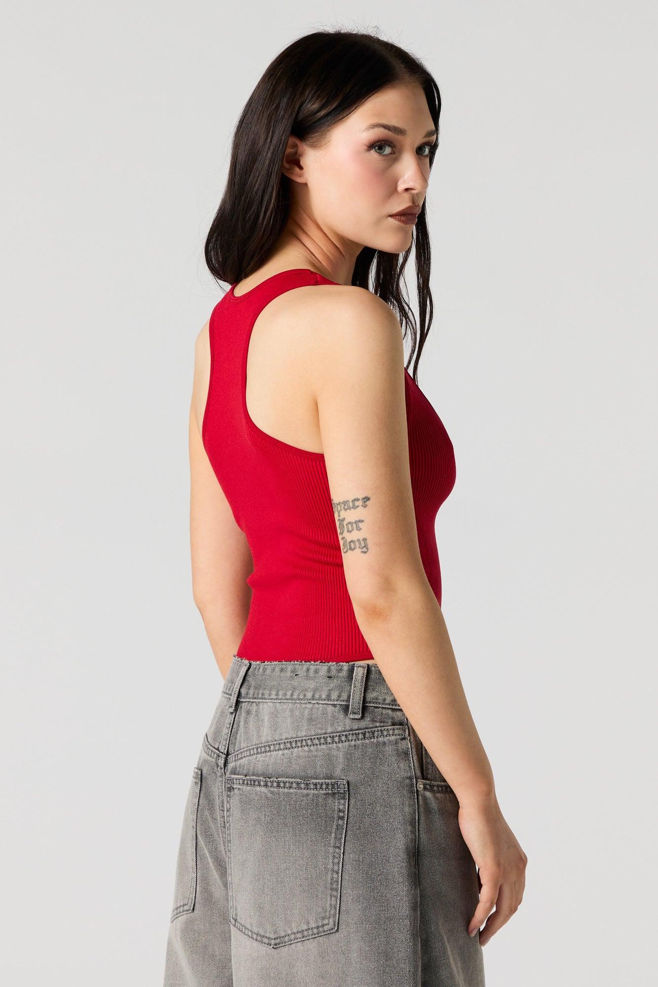 Ribbed Zip-Up Bodysuit Female Product Image
