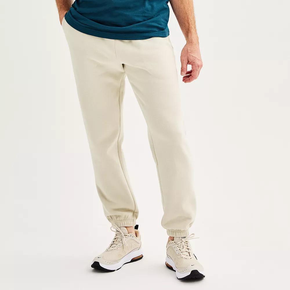 Men's Tek Gear® Ultra Soft Fleece Cinched Pants, Size: XL, Mineral Black Product Image