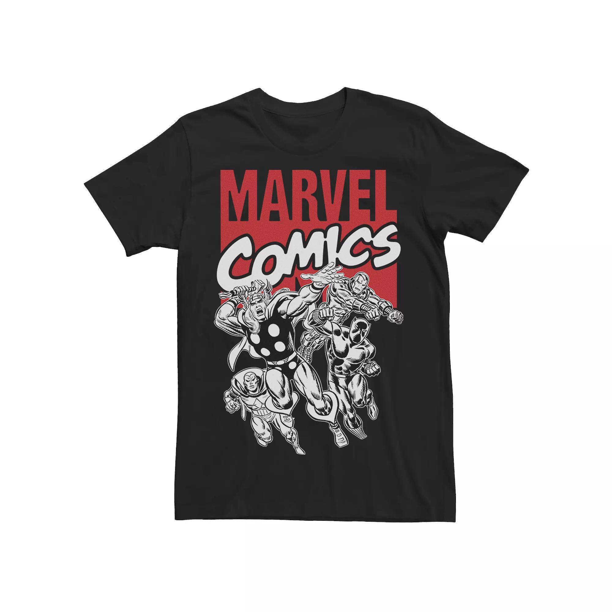 Men's Marvel Comics FOOM Character Mashup Tee, Size: XL, Black Product Image
