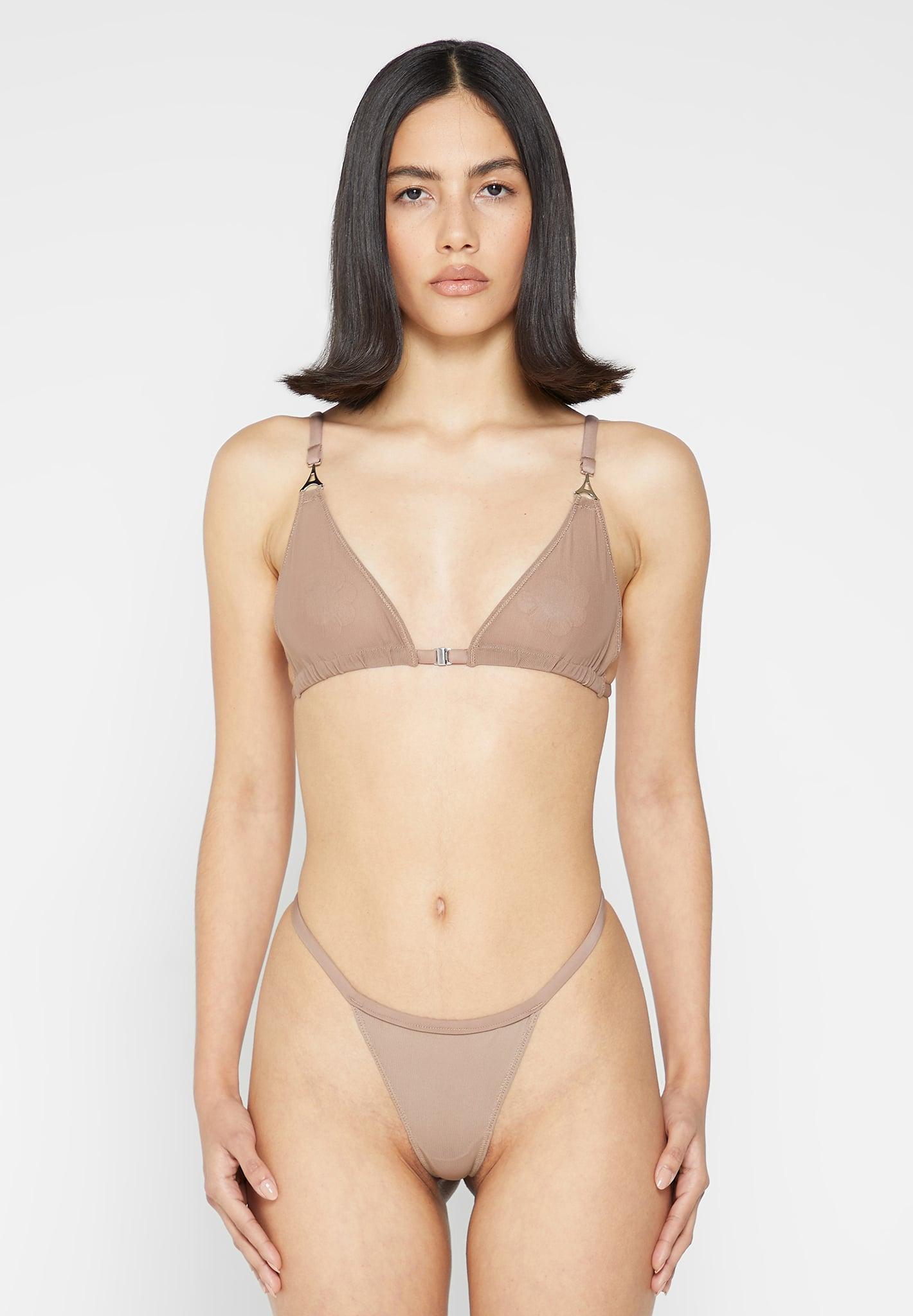 Mesh Bralette - Taupe Female Product Image