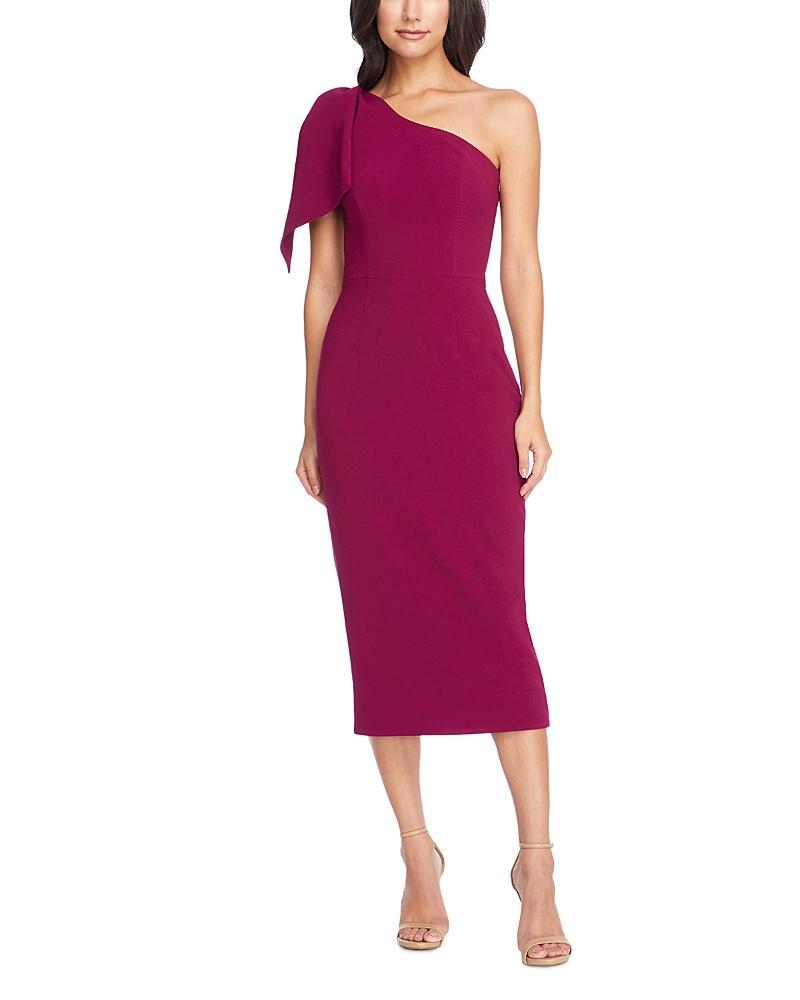 Dress the Population Tiffany One Shoulder Midi Dress Product Image