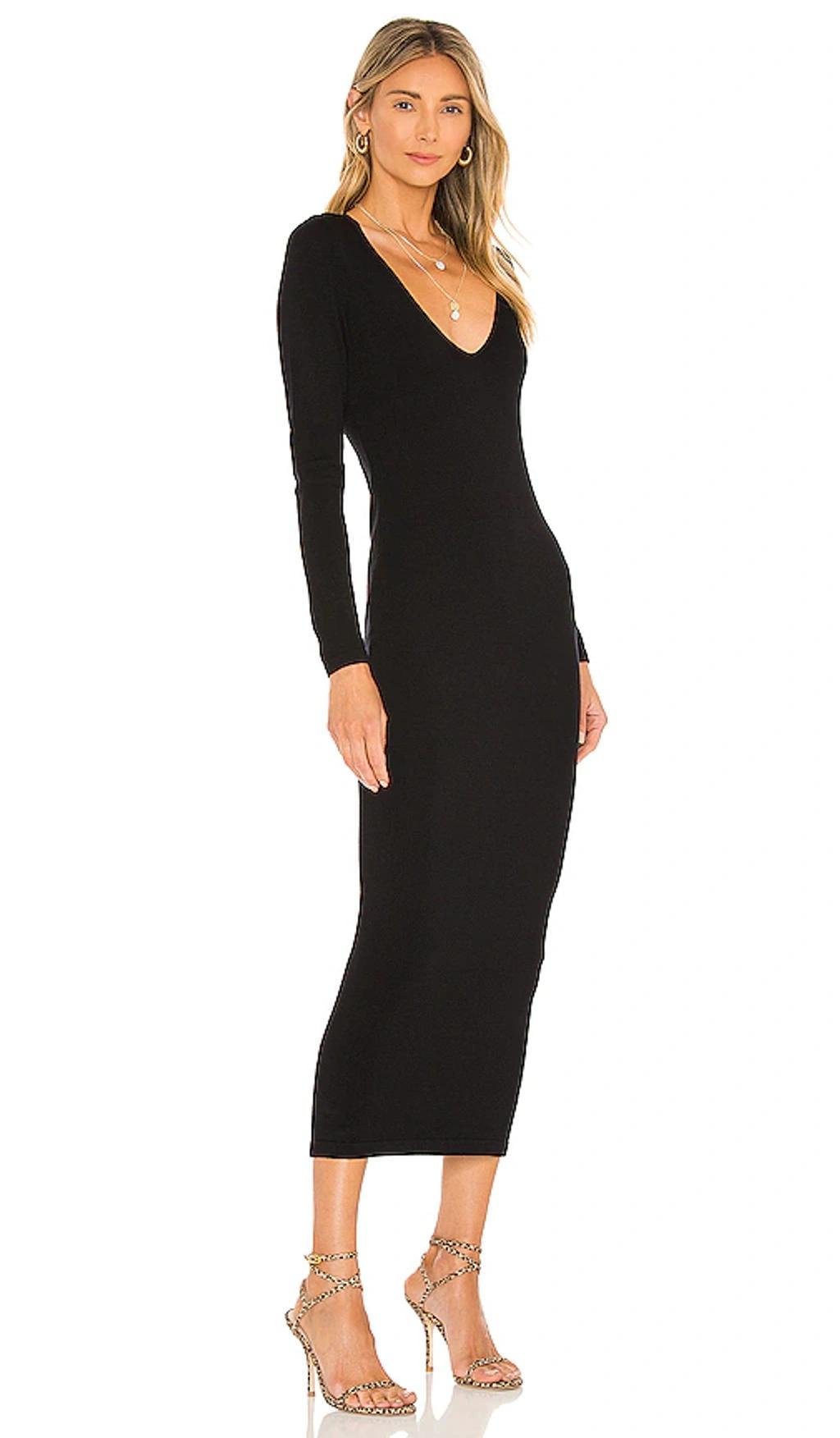 L'ACADEMIE Deena Maxi Dress In Black Product Image