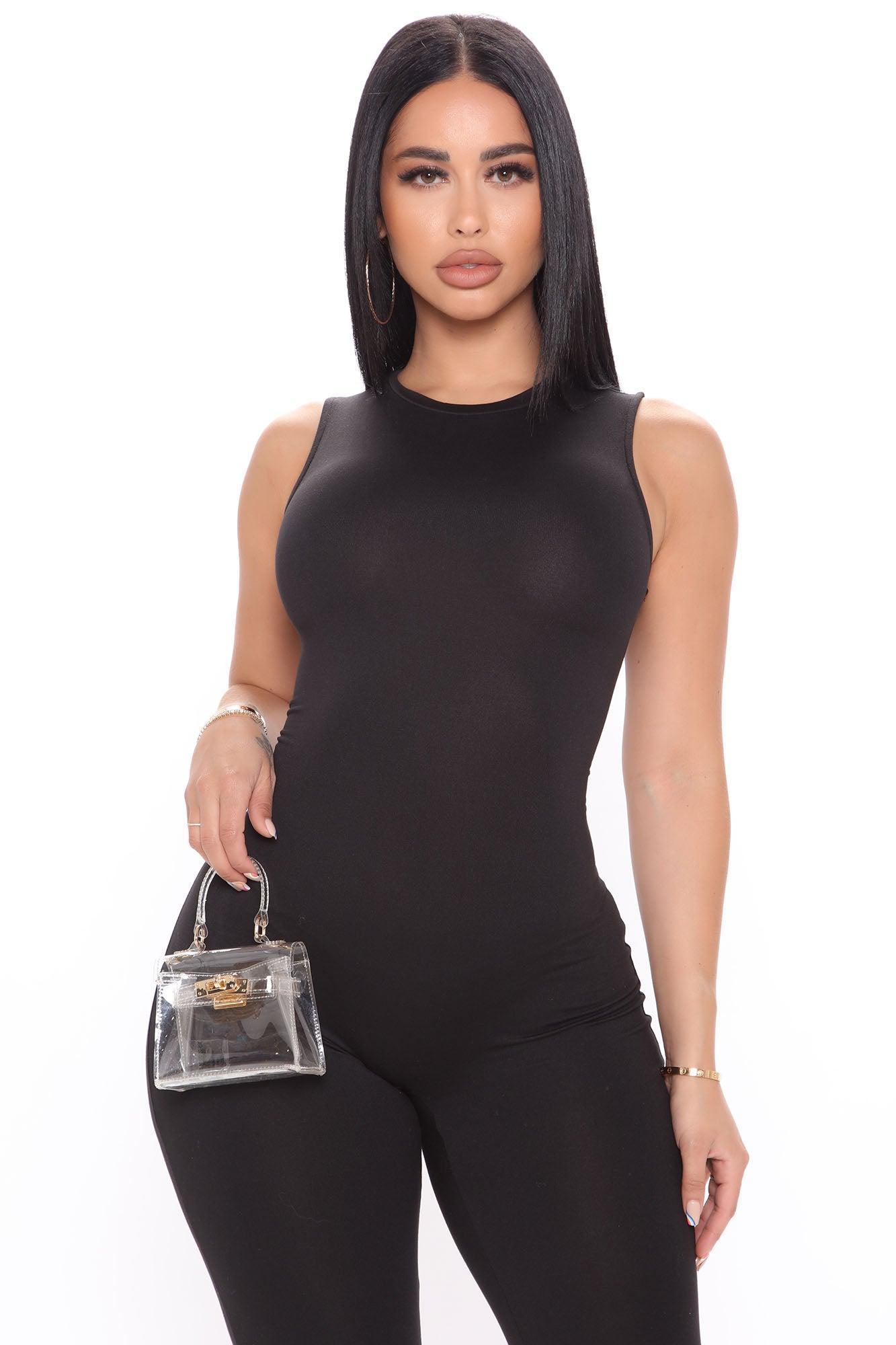 Jessie Skinny Leg Jumpsuit - Black Product Image