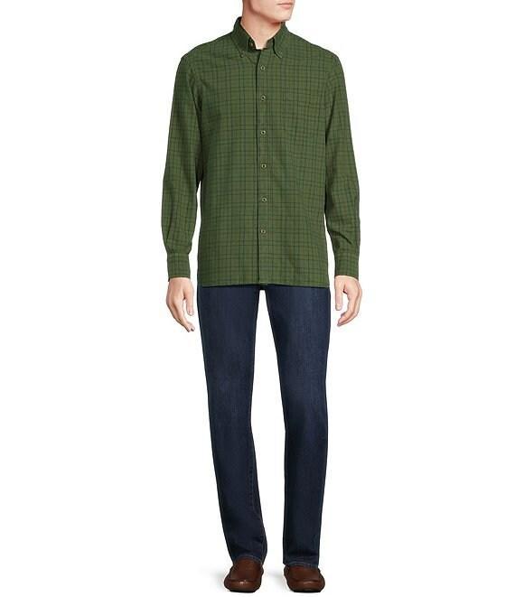 Cremieux Blue Label Classic Fit Medium Plaid Oxford Long Sleeve Woven Shirt Product Image