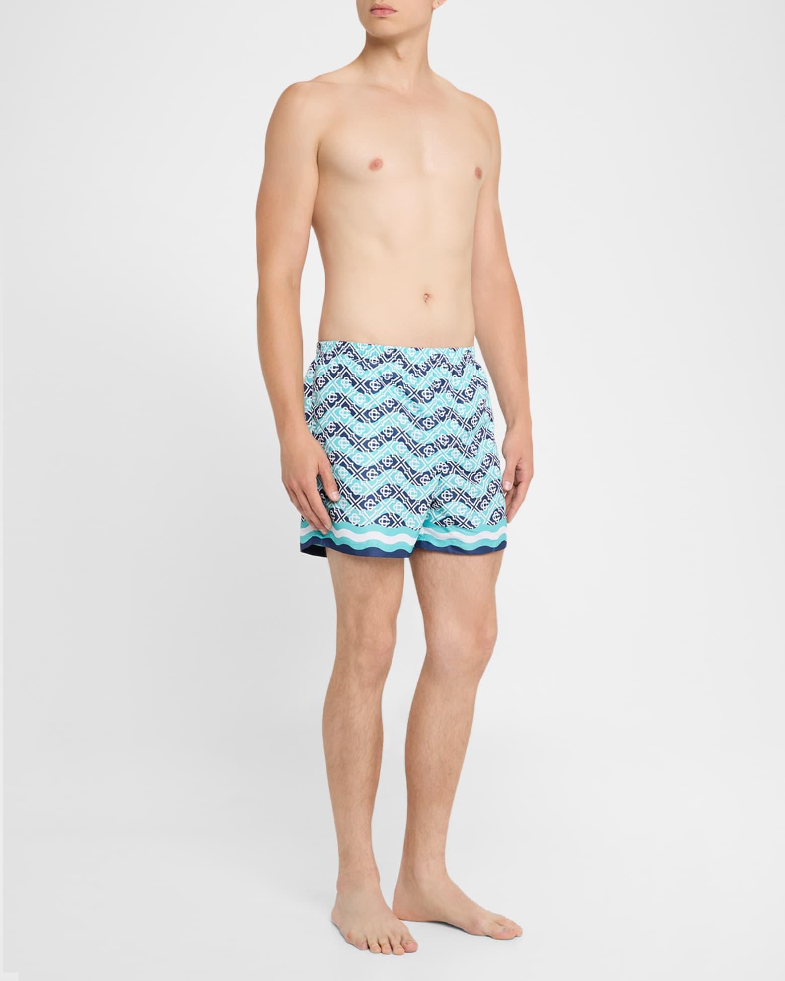 Men's Beach Club Monogram Swim Trunks Product Image