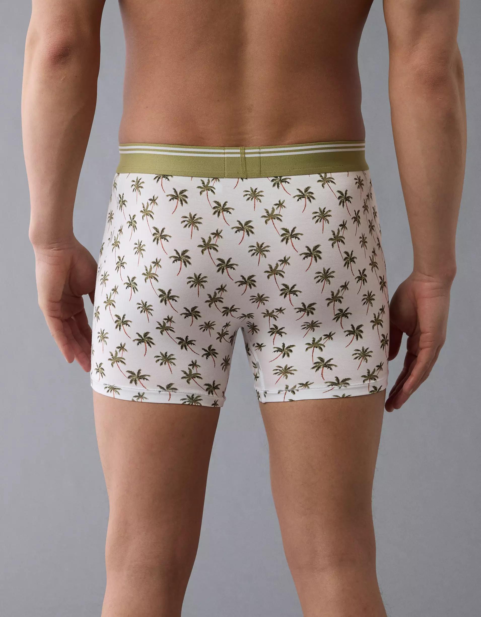 AEO Men's Palm Trees 4.5" Ultra Soft Boxer Brief Product Image
