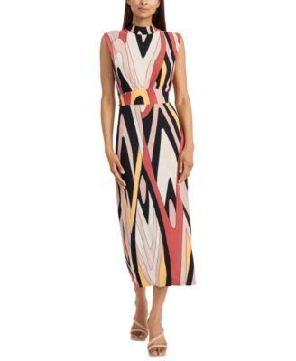 Donna Morgan Womens Printed Maxi Dress Product Image