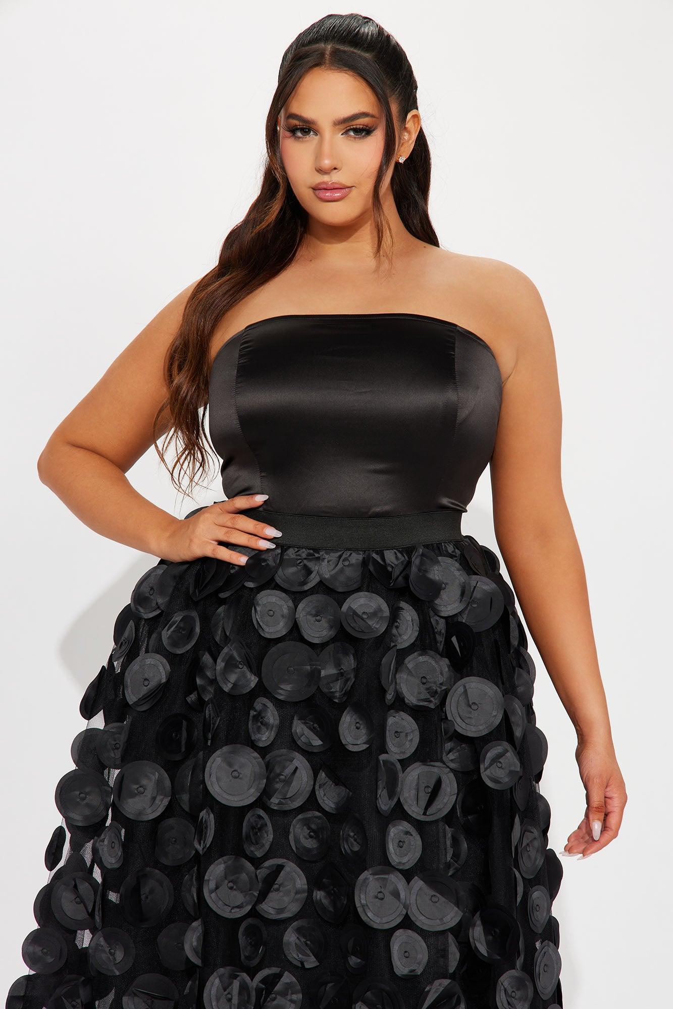 Tina Tulle Midi Dress - Black Product Image