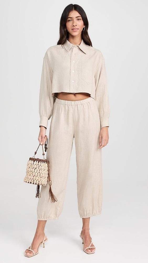 Suzie Kondi Leuka Cropped Shirt | Shopbop Product Image