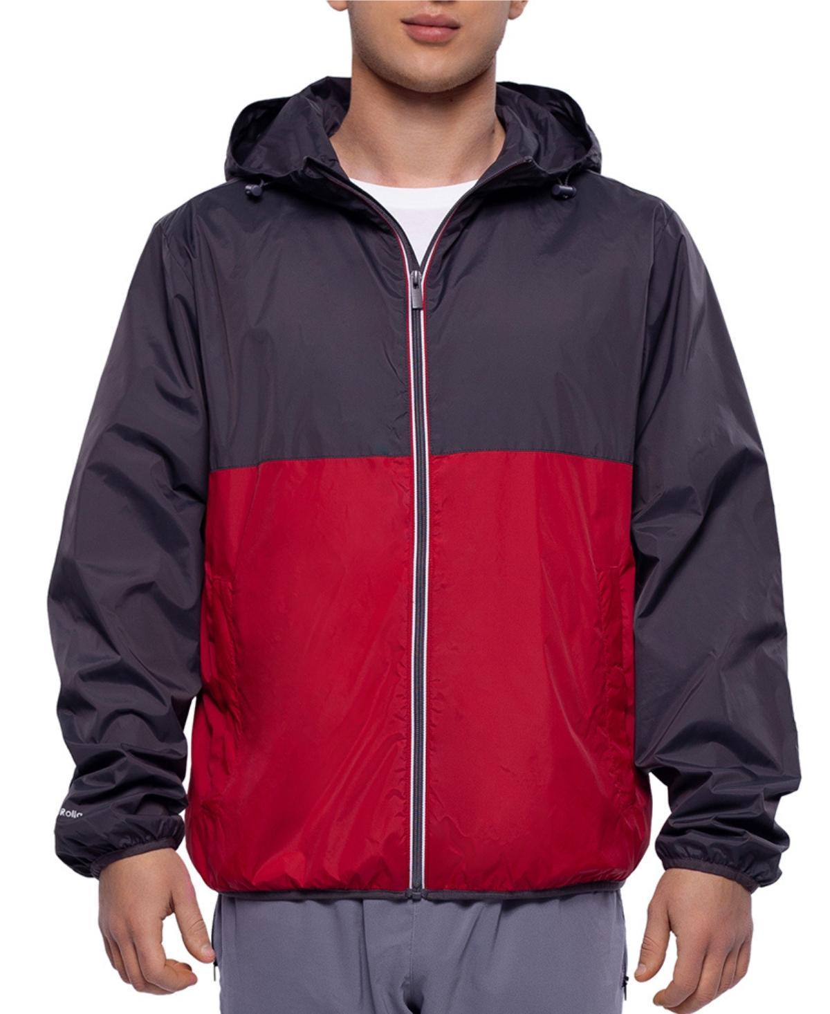 Mens Rokka&Rolla Packable Mesh Lined Windbreaker Product Image