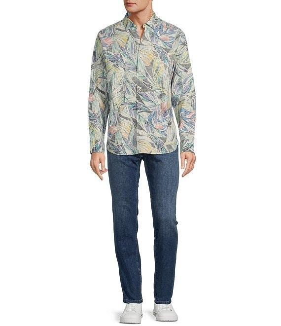 Tommy Bahama Barbados Breeze Lux Vines Long Sleeve Linen Blend Shirt Product Image
