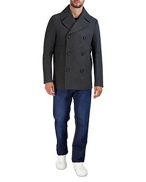 Cole Haan Stretch Regular Fit Double Breasted Peacoat Product Image