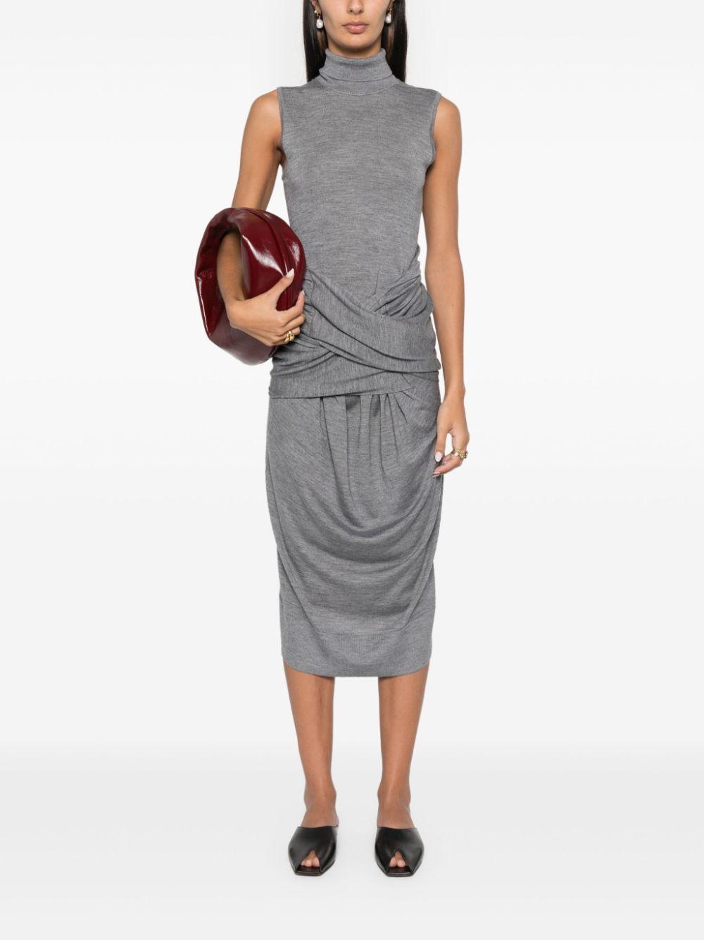 draped midi dress Product Image