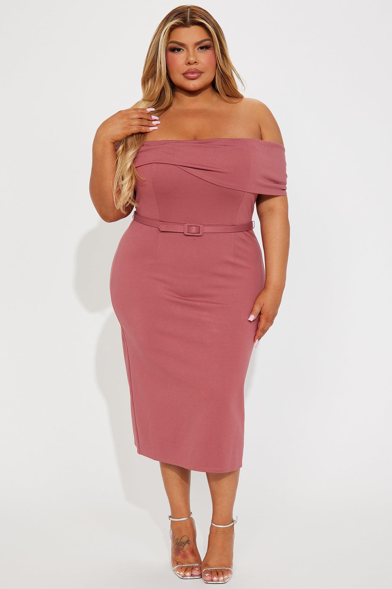Full of Joy Midi Dress - Mauve Product Image