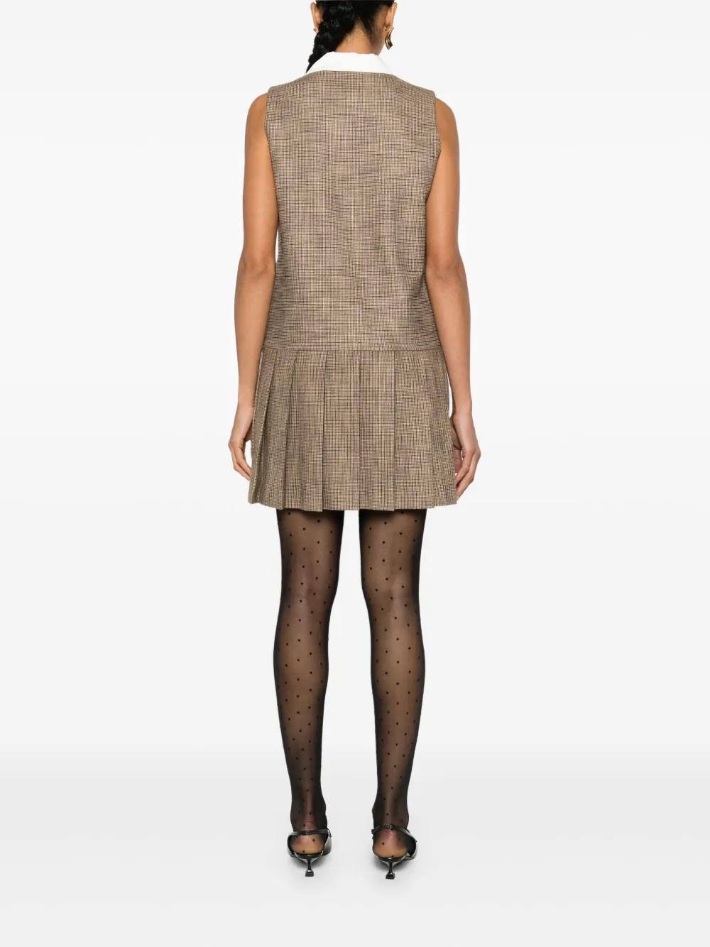 houndstooth-pattern mini dress Product Image