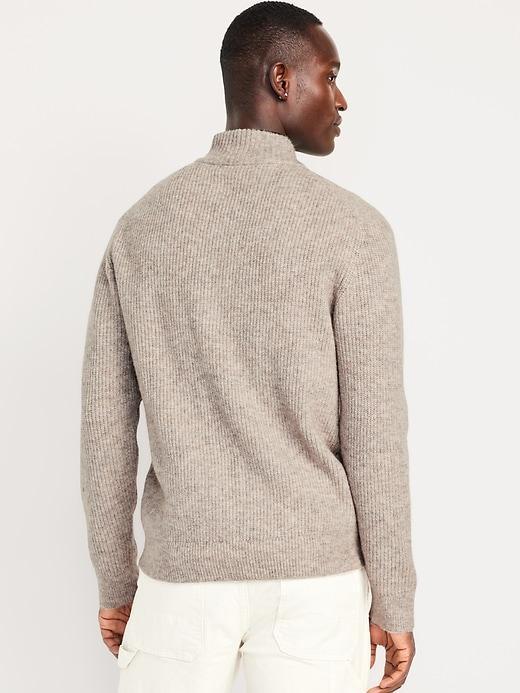Shaker Stitch Zip Sweater Product Image