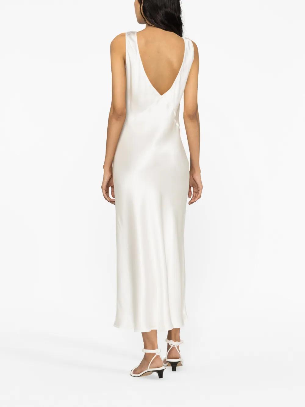 Bordeaux silk slip dress Product Image