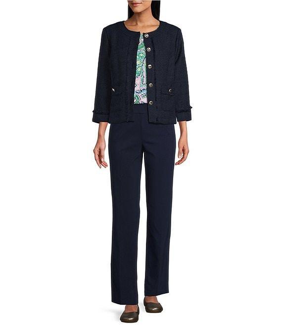 Allison Daley Petite Size Long Sleeve Full Front Button Lined Jacket Product Image