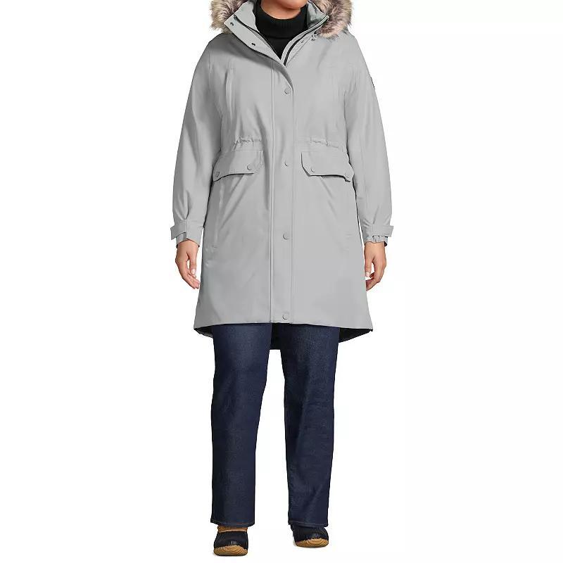 Plus Size Lands' End Expedition Down Waterproof Winter Parka, Women's, Size: 3XL, Black Product Image