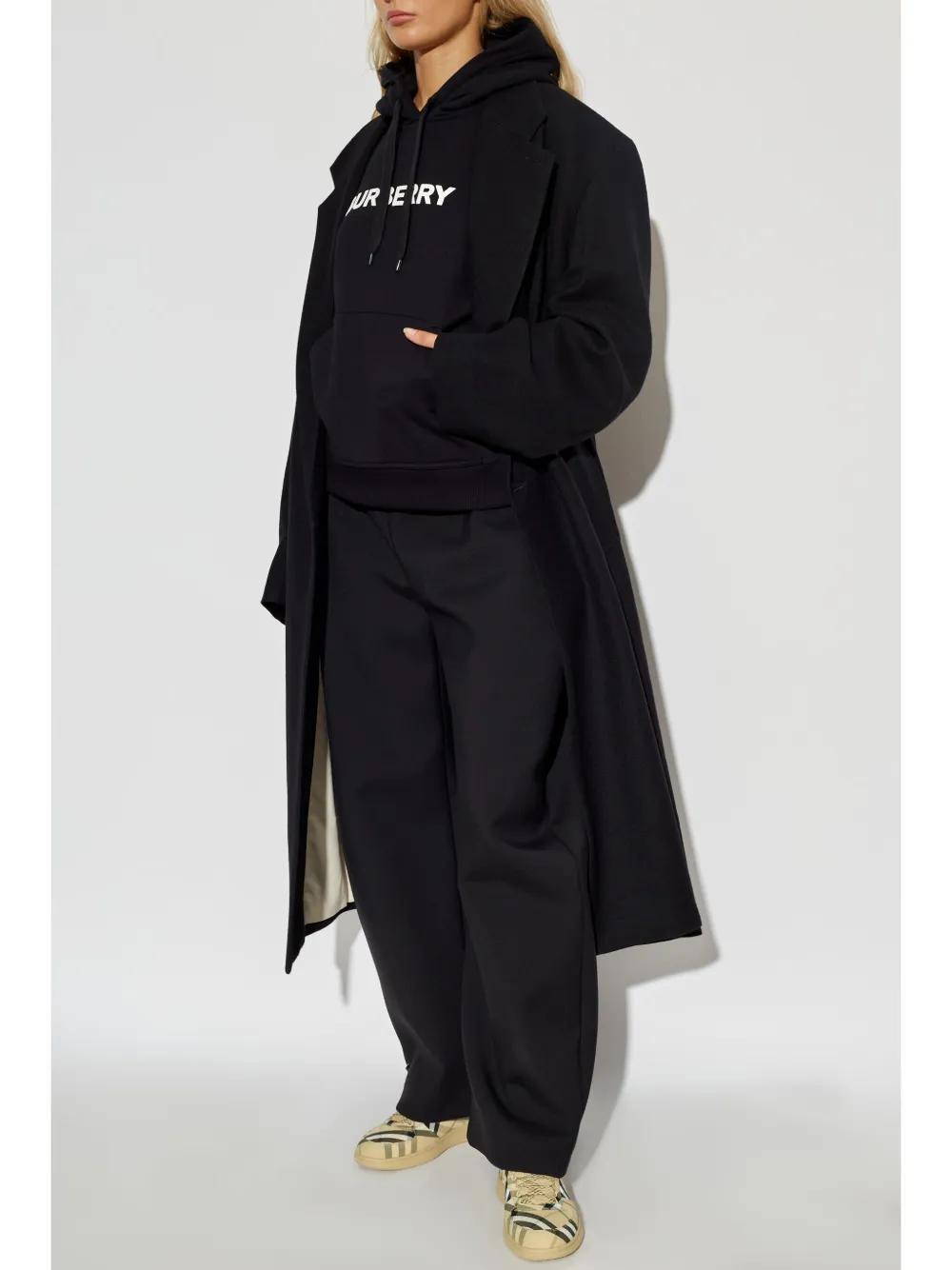 logo cotton hoodie Product Image