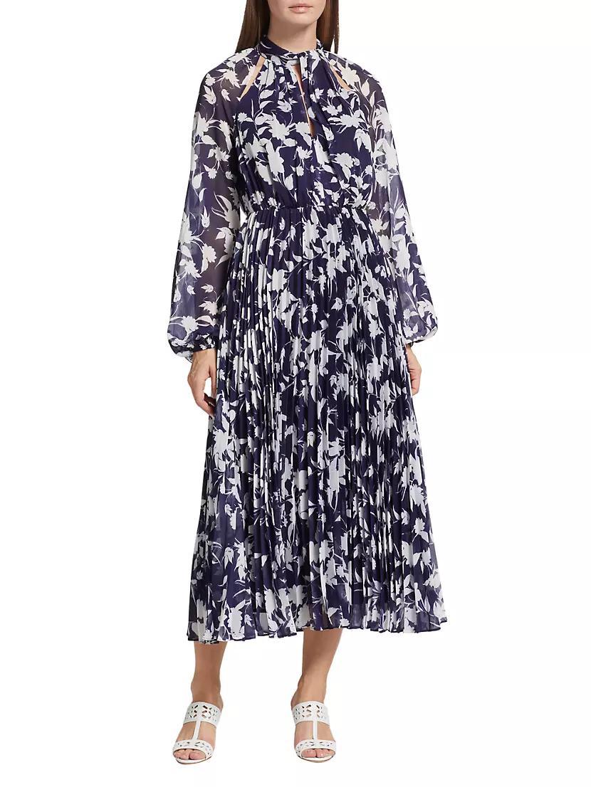 Abbie Floral Chiffon Maxi Dress Product Image