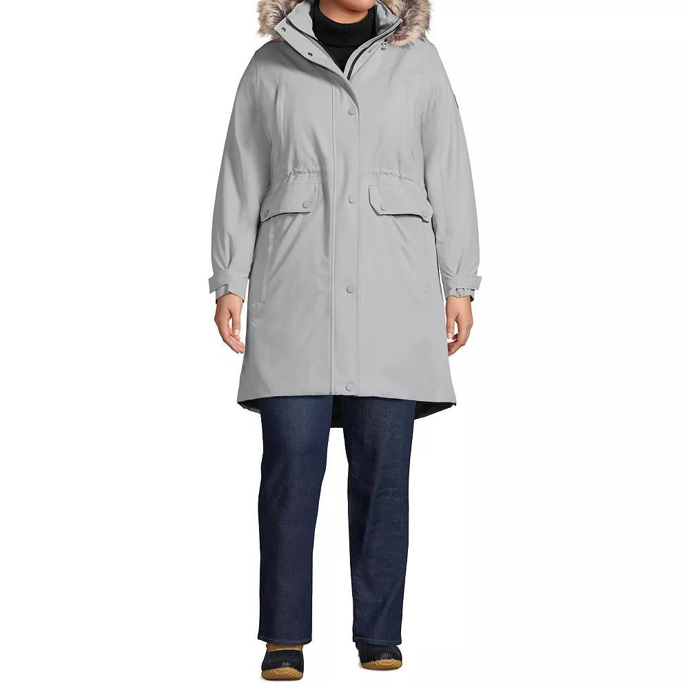Plus Size Lands' End Expedition Down Waterproof Winter Parka, Women's, Size: 3XL, Black Product Image