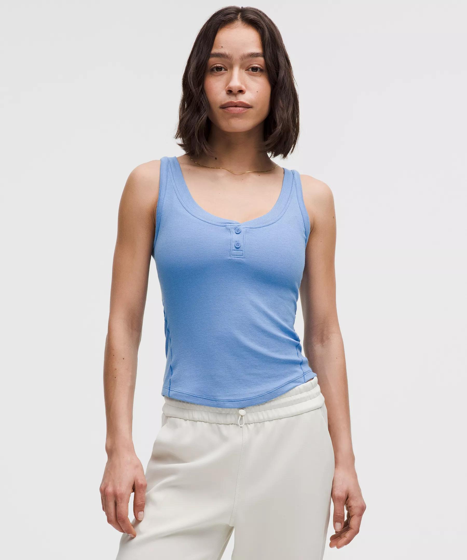 Hold Tight Henley Tank Top Product Image